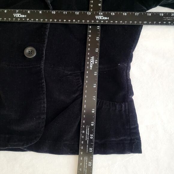 Vtg Dollhouse Black Corduroy Dark Academia Dark Romance Romantic Blazer Medium - Picture 6 of 8